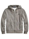 Classic Embroidered Logo Zip Up Hoodie Grey - POLO RALPH LAUREN - BALAAN 2