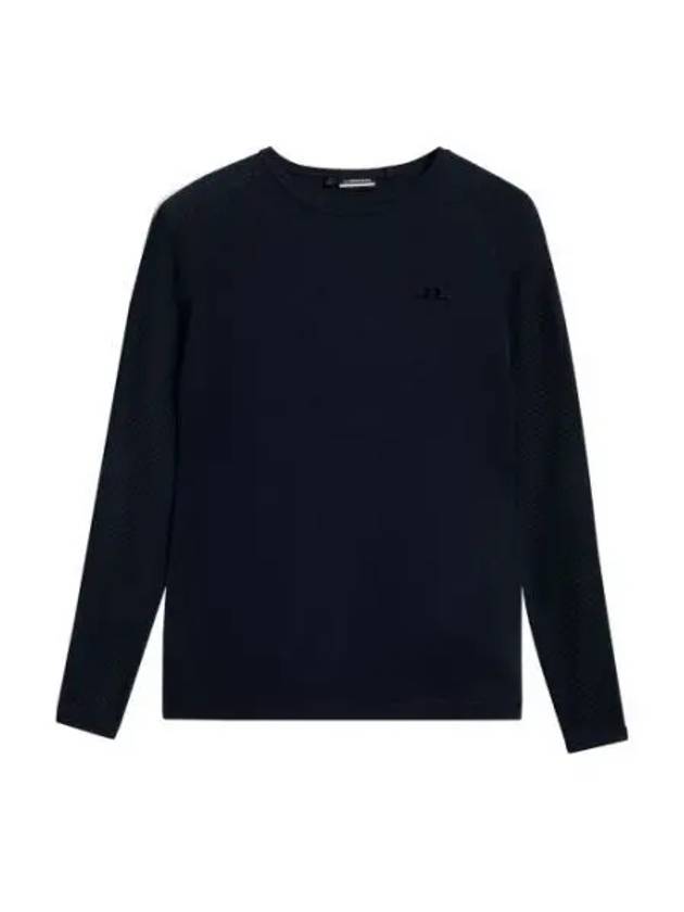 Women's Bella Wool Long Sleeve T-Shirt Navy - J.LINDEBERG - BALAAN 2