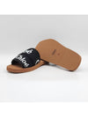 Woody Logo Flat Mule Slippers Black - CHLOE - BALAAN 7