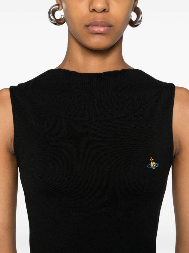 ORB Logo Sleeveless Black - VIVIENNE WESTWOOD - BALAAN 5