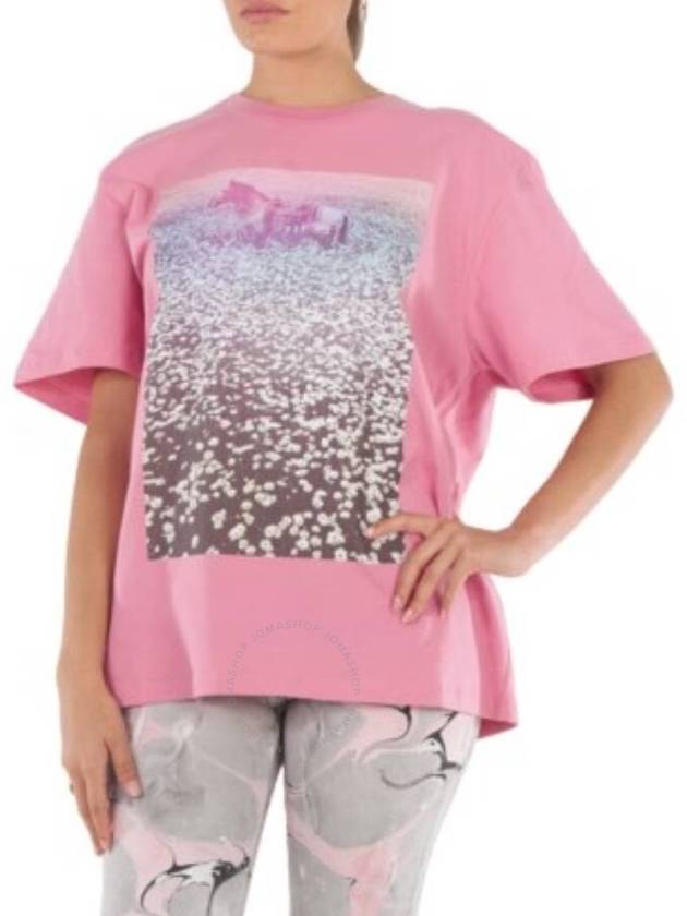 Stella Mccartney Lucky Spot Daisy Field Cotton T Shirt Size X Small - STELLA MCCARTNEY - BALAAN 1