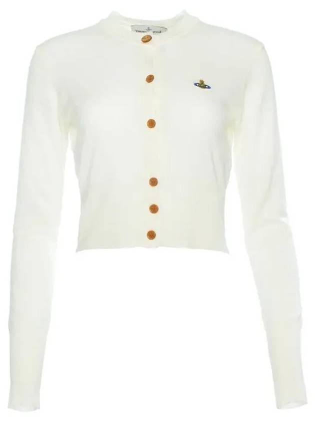 Bea Cropped Cardigan Cream - VIVIENNE WESTWOOD - BALAAN 6