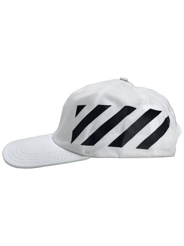 Logo Daigonal Ball Cap White - OFF WHITE - BALAAN 2