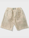 Dirty Washing Cornmeal Bermuda Banding Pants Natural - FFEFF STUDIO - BALAAN 5