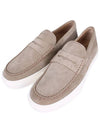 Men's Suede Loafers Beige - TOD'S - BALAAN 2