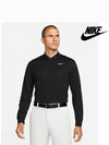 Dri Fit Victory Long Sleeve Polo Shirt Black - NIKE - BALAAN 4