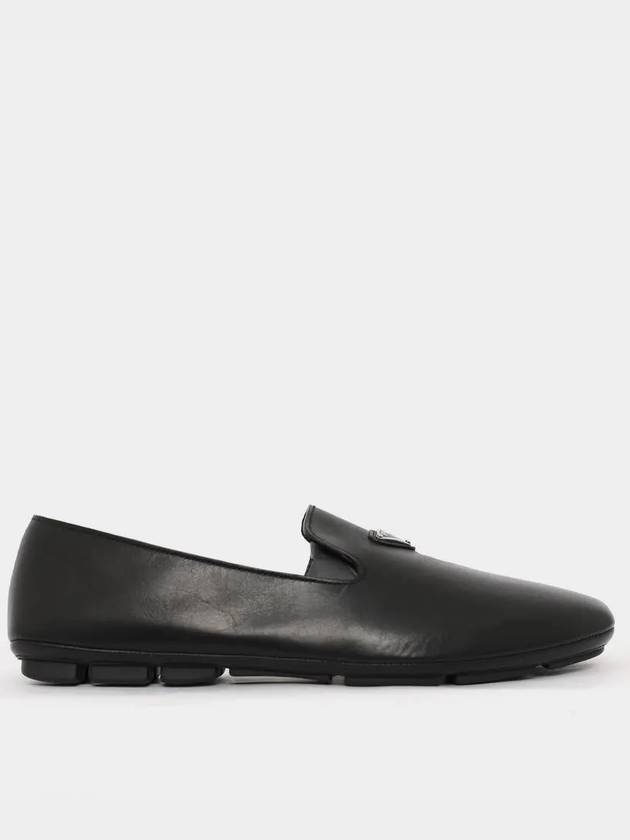 Triangle Logo Loafers Black - PRADA - BALAAN 2