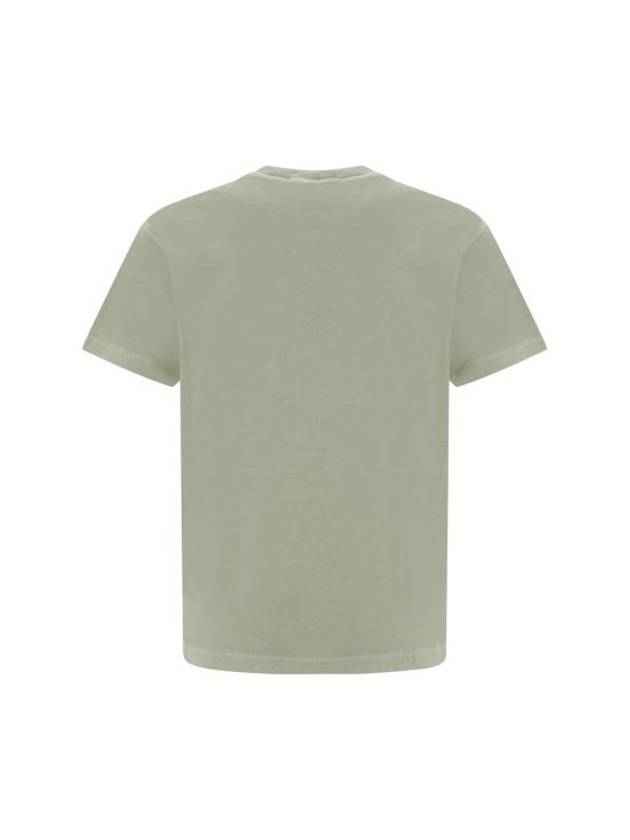 Organic Cotton Short Sleeve T-Shirt Pistachio - STONE ISLAND - BALAAN 3