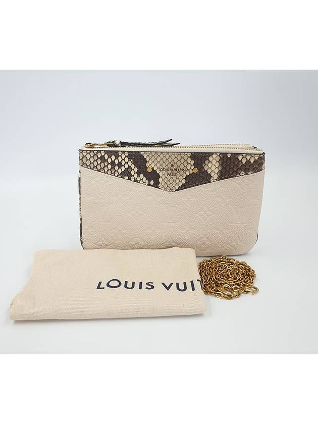 Women s Python Double Zip Pochette - LOUIS VUITTON - BALAAN 5