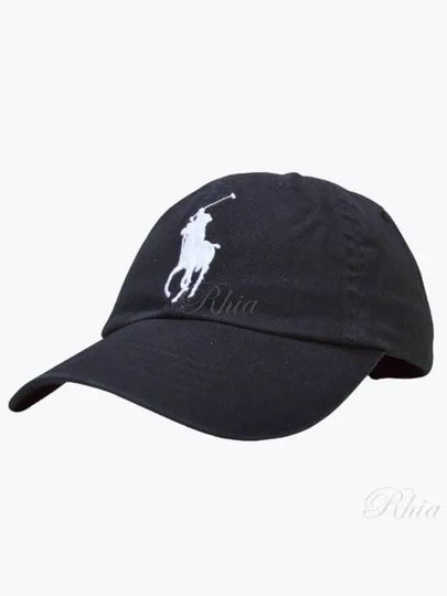 Big Pony Logo Ball Cap Black - POLO RALPH LAUREN - BALAAN 2