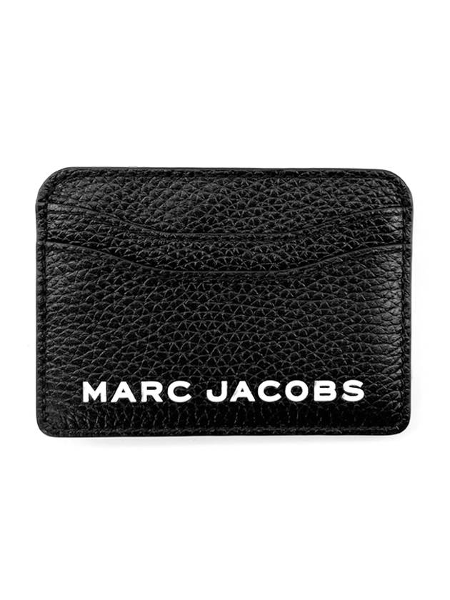Logo Bold Zipper Card Wallet New Black - MARC JACOBS - BALAAN.