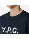 VPC Logo Organic Cotton Short Sleeve T-Shirt Navy - A.P.C. - BALAAN 4