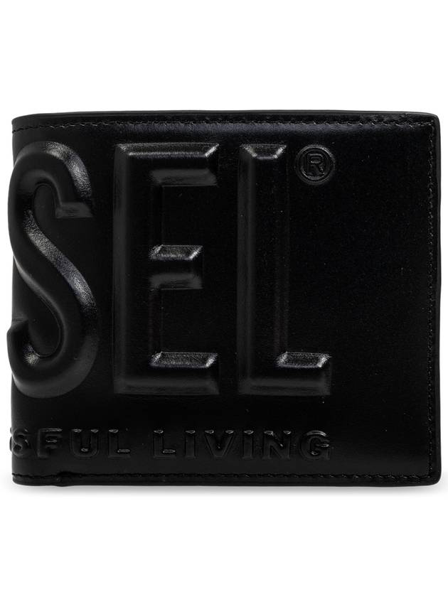 Diesel Wallet With PC MONOGRAM C Logo Men s Black - DIESEL - BALAAN 1