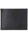 Gancini Half Wallet Black - SALVATORE FERRAGAMO - BALAAN 3