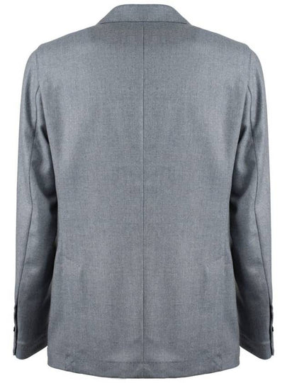 Barba Powder Blue Jacket In Wool Cashmere Blend - BARBA - BALAAN 2