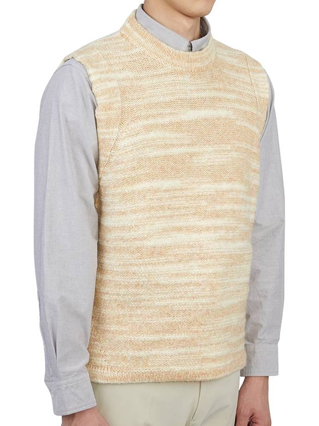 Shadow Project Knit Vest Beige - STONE ISLAND - BALAAN 4