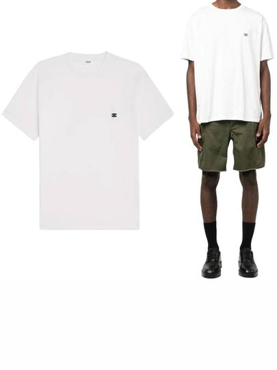 Triomphe Loose Logo Short Sleeve T-Shirt White - CELINE - BALAAN 2