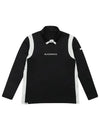 collar color matching point mock neck shirt LS9202WL - BLACK&WHITE - BALAAN 4