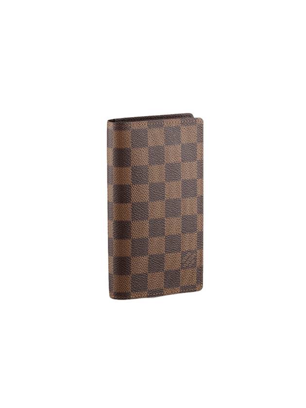 Pocket Agenda Cover Damier Ebene Long Wallet Brown - LOUIS VUITTON - BALAAN 1