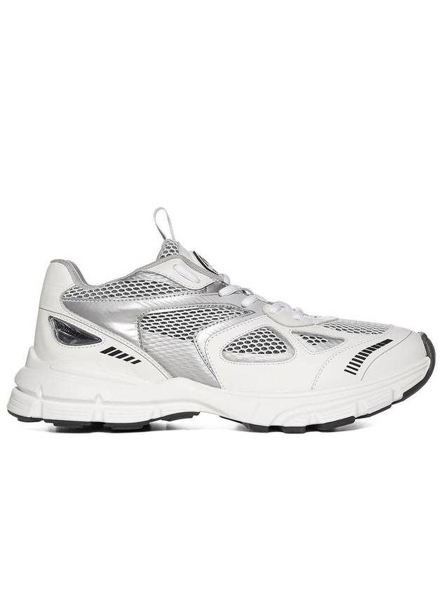 'Marathon Runner' Silver And White Sneakers Wth Logo In Leather Blend Man Axel Arigato - AXEL ARIGATO - BALAAN 1