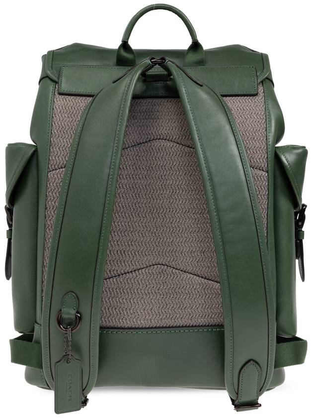 Coach Leather Backpack Hitch, Men's, Green - COACH - BALAAN 3