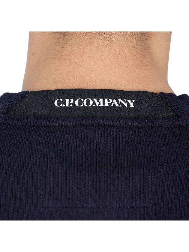 Diagonal Raised Fleece Sweatshirt Navy - CP COMPANY - BALAAN 9