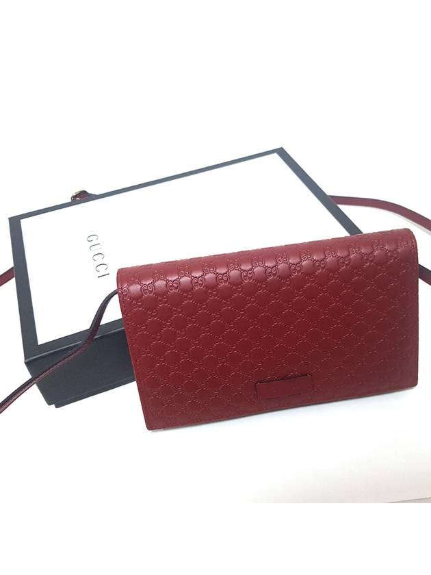 Microssima Strap Wallet Cross Bag Red - GUCCI - BALAAN 6