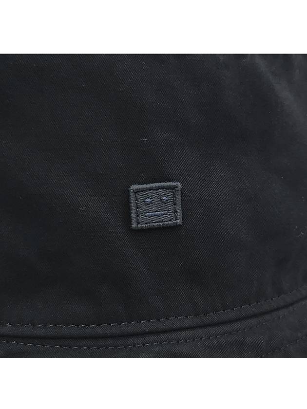 Micro Face Patch Bucket Hat Black - ACNE STUDIOS - BALAAN 7