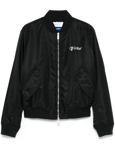 Off-White Script Varsity Jacket Clothing - OFF WHITE - BALAAN 1