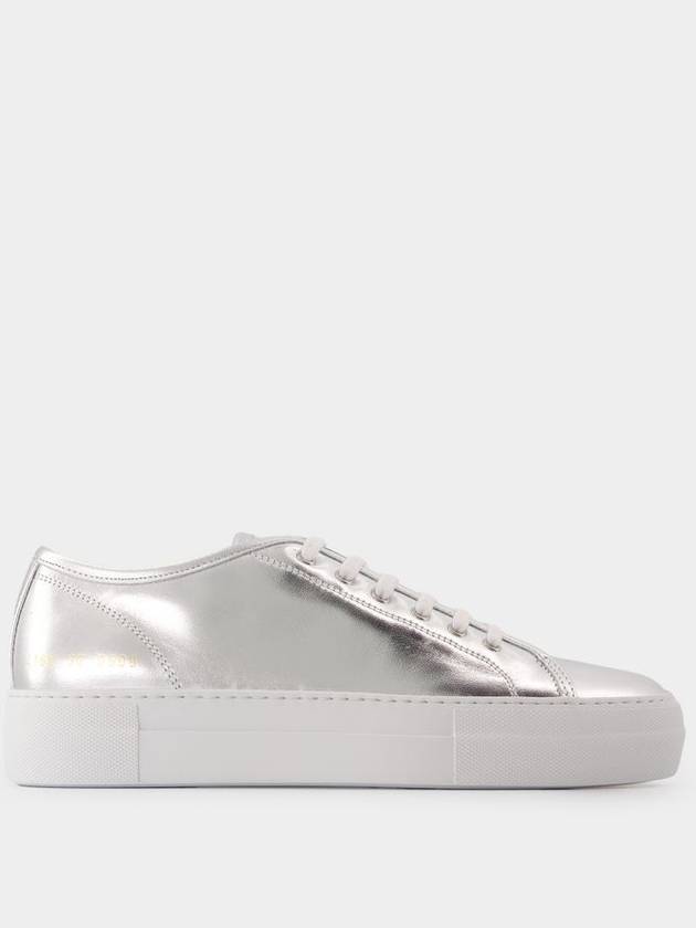 Tournament Super Shiny Sneakers - COMMON PROJECTS - Leather - Silver - COMMON PROJECTS - BALAAN 1