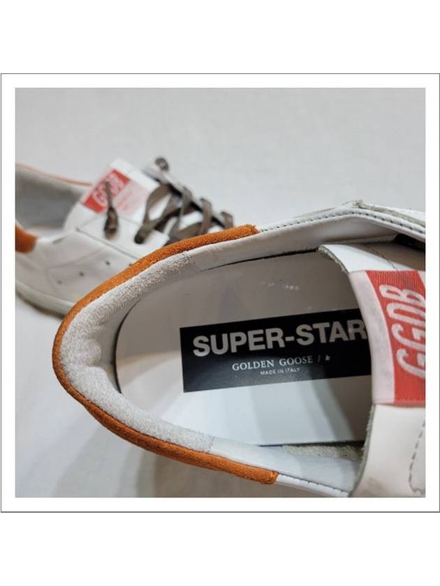 Superstar Vintage Low Top Sneakers Orange White - GOLDEN GOOSE - BALAAN 5