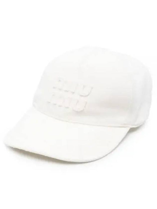 Logo Ball Cap White - MIU MIU - BALAAN 2