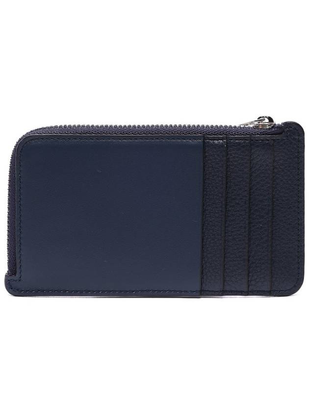 split logo zipper card wallet navy - LOEWE - BALAAN.