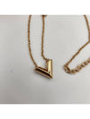 Essential V Necklace Gold - LOUIS VUITTON - BALAAN 3