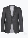 Super 120S Wool Twill Single Breasted Classic Jacket Dark Grey - THOM BROWNE - BALAAN 2