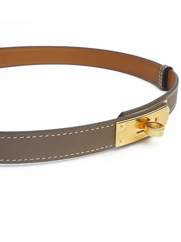 Women's Kelly 18 Belt Gold Etoupe - HERMES - BALAAN 6