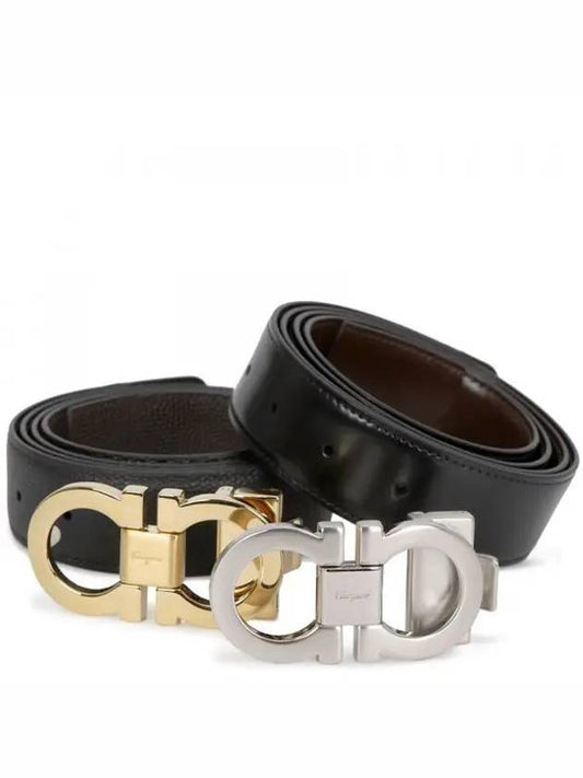 Adjustable Gancini Belt Set - SALVATORE FERRAGAMO - BALAAN 2