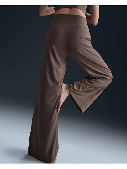 One  Dri-FIT High-Waisted Fold-Over Track Pants Mink Brown - NIKE - BALAAN 2