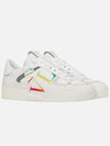 VLTN Logo Rainbow Banding Low-Top Sneakers White - VALENTINO - BALAAN 2