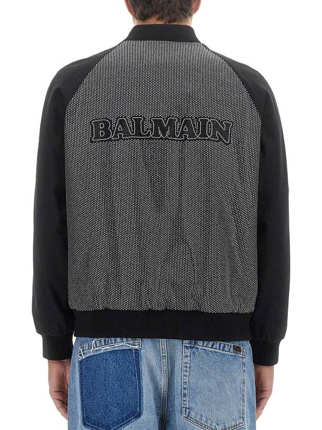 BOMBER JACKET WITH LOGO - BALMAIN - BALAAN 3