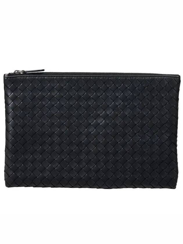 Intrecciato Clutch Bag Black - BOTTEGA VENETA - BALAAN 2