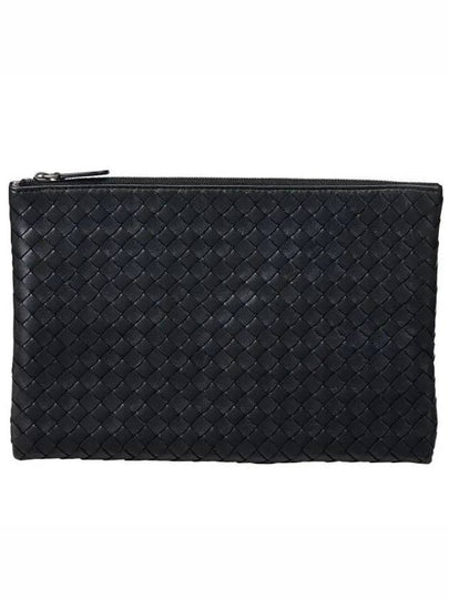 Intrecciato Clutch Bag Black - BOTTEGA VENETA - BALAAN 2