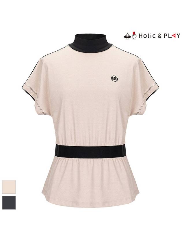 Dolman Fit High Neck Short Sleeve T-ShirtHC2WTS009 - HOLIC&PLAY - BALAAN 2