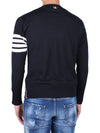 4 Bar Armband Classic Merino Wool Knit Top Navy - THOM BROWNE - BALAAN 5