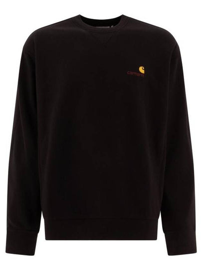 American Script Cotton Blend Sweatshirt Black - CARHARTT WIP - BALAAN 2