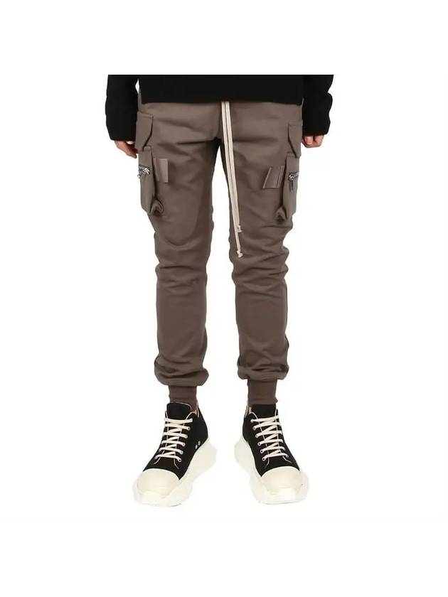 Men's Mastodon Cargo Pocket Jogger Cotton Track Pants Dust - RICK OWENS - BALAAN 1