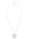 Stilla Star Pendant Necklace Silver - SWAROVSKI - BALAAN 3