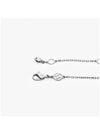 Hyperbola Pendant Pave Infinity Rhodium Necklace Silver - SWAROVSKI - BALAAN 6