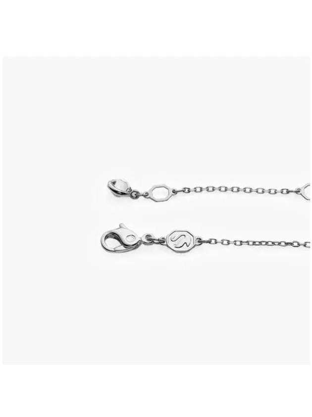 Hyperbola Pendant Pave Infinity Rhodium Necklace Silver - SWAROVSKI - BALAAN 6