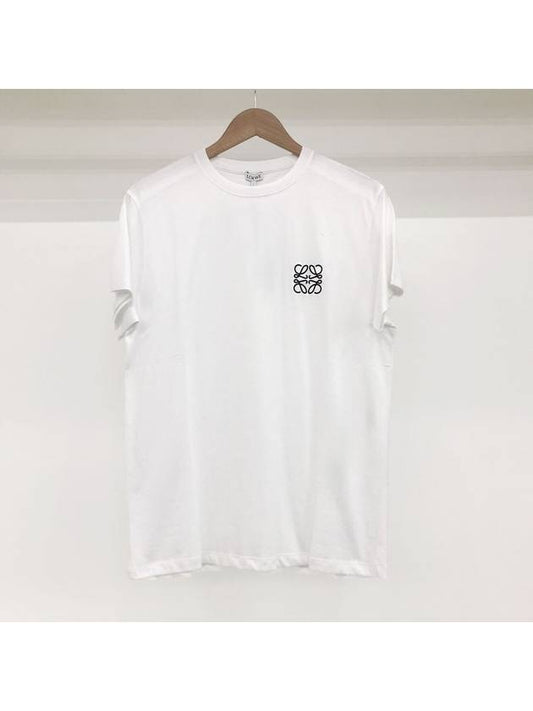 Anagram Logo Cotton Short Sleeve T-Shirt White - LOEWE - BALAAN 1